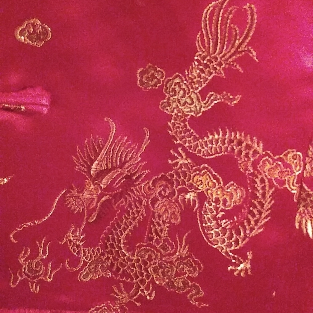 Red Chinese inspired jacket - Picture 3 of 5